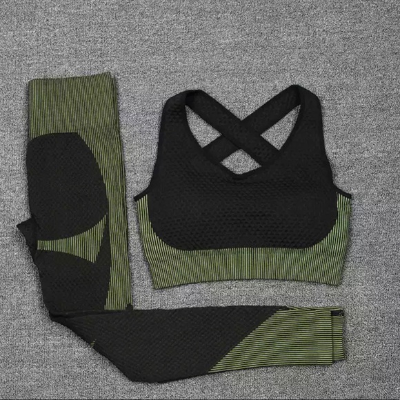 Fitness Three Pieces Workout Sets Long Sleeve Small - Picture 11 of 11